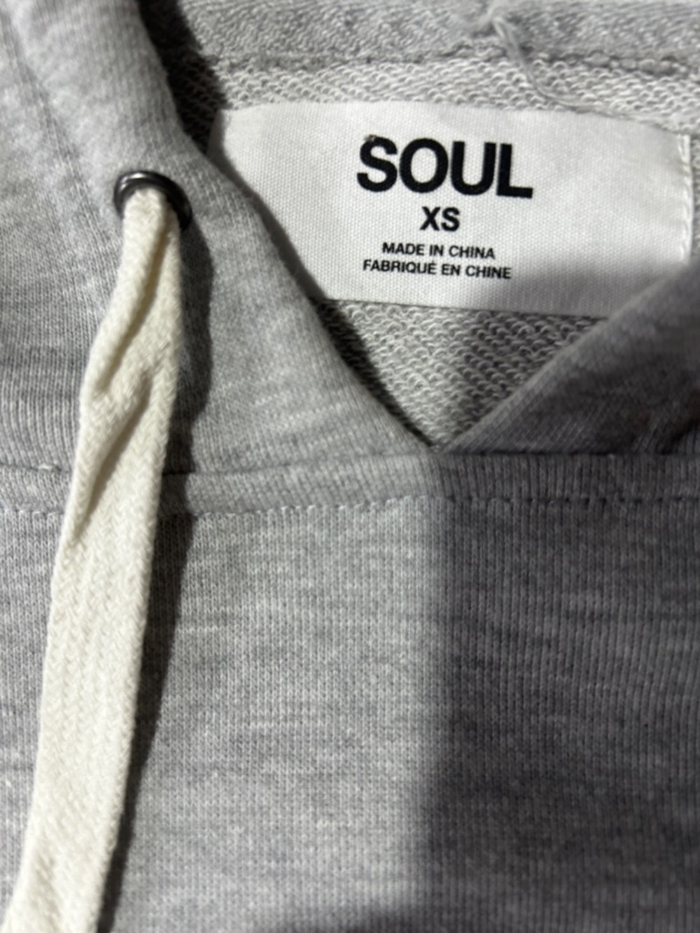 soulcycle Grey Hoodie with Rainbow Stripe Accents - Picture 4 of 4